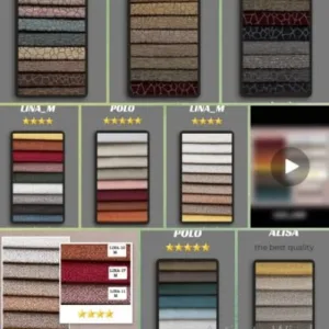 ما بیش از 1400 نوع پارچه مبلی ایرانی و خارجی داریم