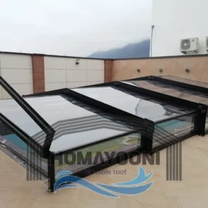 سقف متحرک استخر سقف متحرک المینیومی در سهیلیه