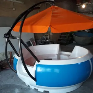 قایق موتوری گرد دوناتی فایبرگلاس