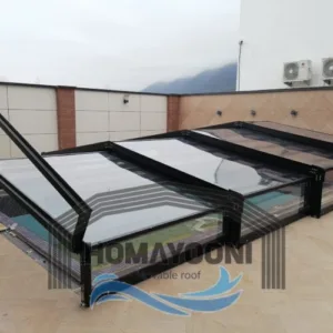 سقف متحرک استخر سقف متحرک المینیومی در شهریار